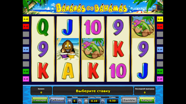 Характеристики слота Bananas Go Bahamas 6