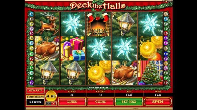 Игровой интерфейс Deck The Halls 1